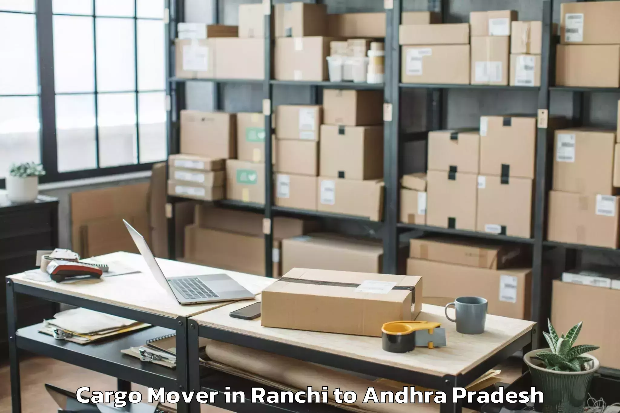 Professional Ranchi to Nidamanur Cargo Mover